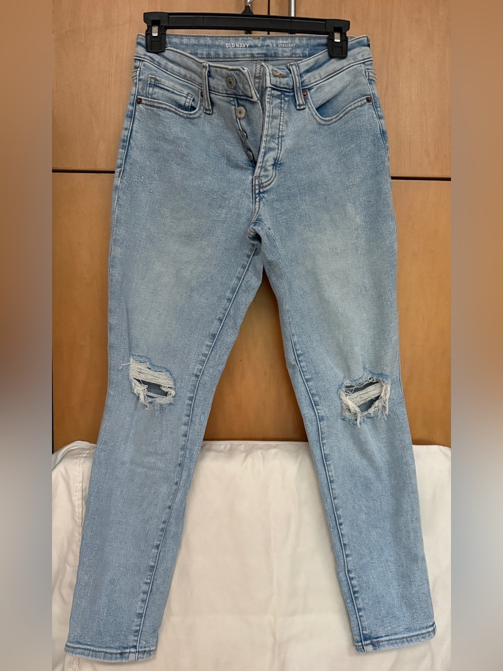 Old Navy Light Blue Ripped Skinny Jeans